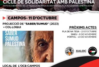 Projecció del documental Saber / Sumud