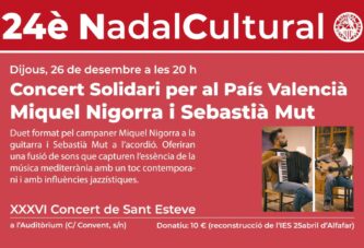 Concert solidari per recaptar fons per València